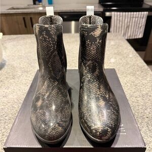 INC Snake Print Ankle Boots